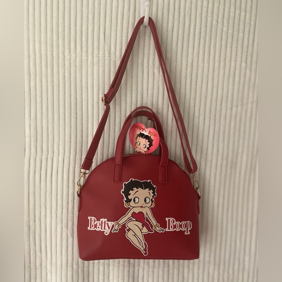 Betty Boop Handbags - Betty Boop Red satchel style Handbag/ Shoulder Bag